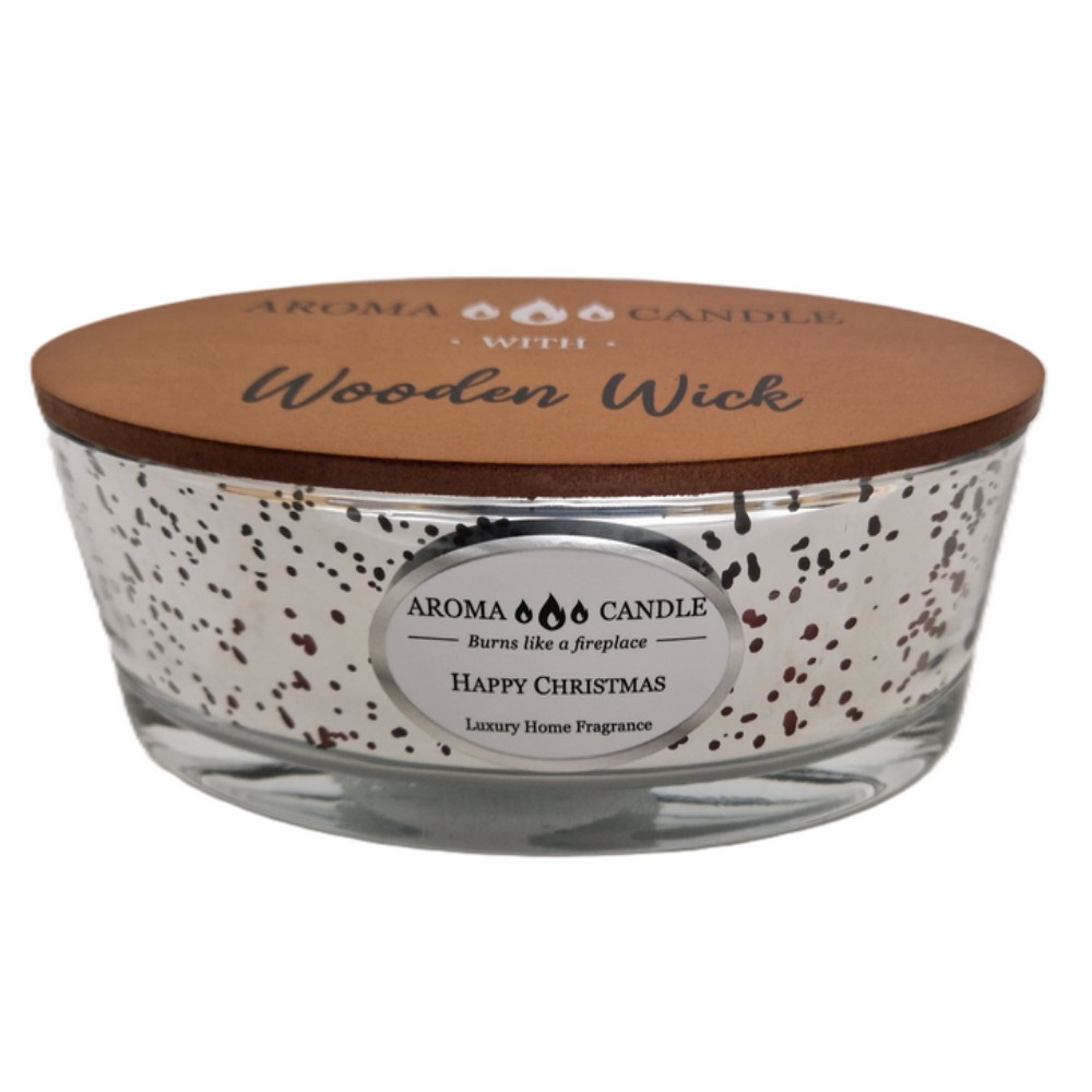 Aroma Candle Happy Chrismast Oval Elegance Aromagyerta