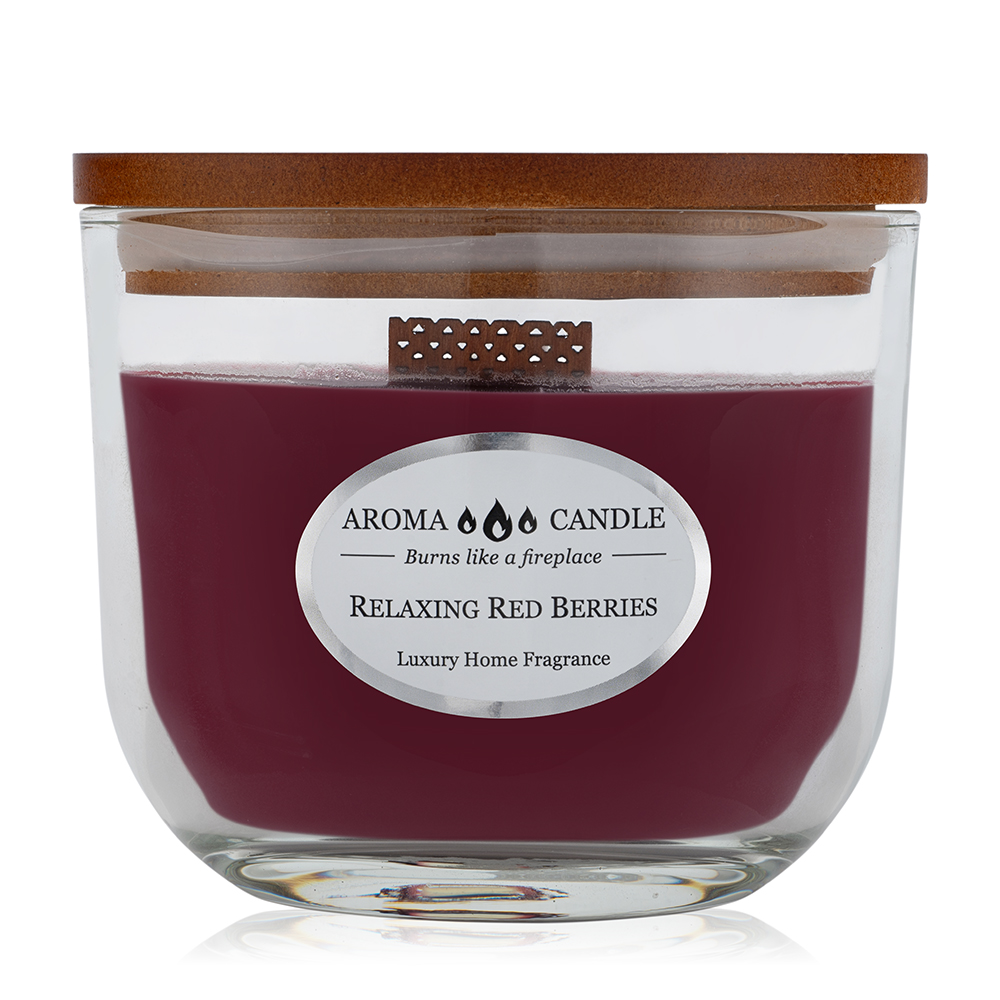 Aroma Candle Relaxing Red Berries Oval Classic Aromagyerta Illatgyertya