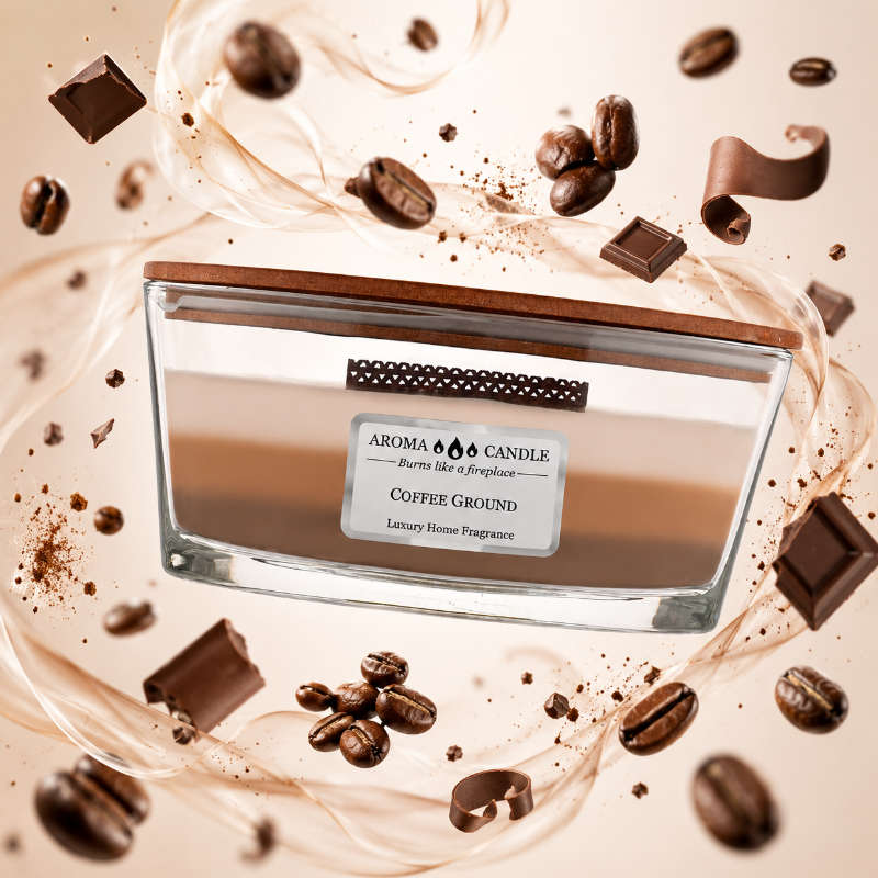 Aroma Candle Tricolor Coffee Ground