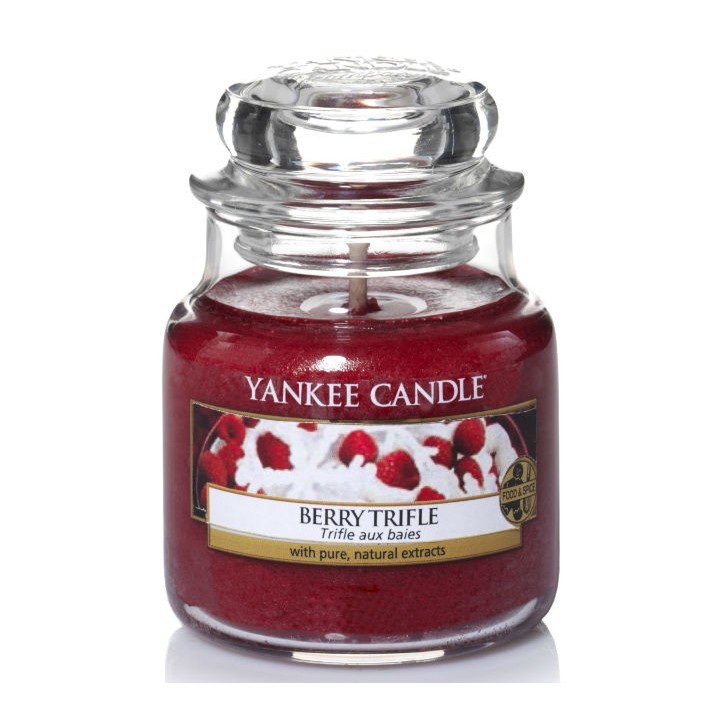 Berry Trifle illatú kis üveggyertya