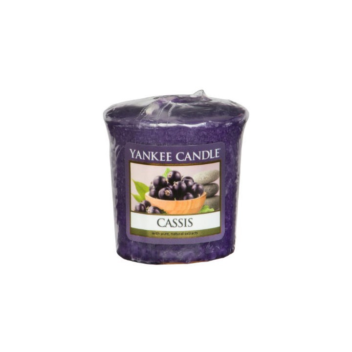 Cassis illatú mintagyertya