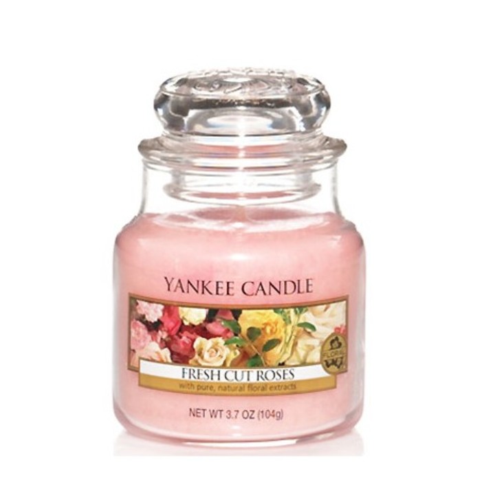 Fresh Cut Roses illatú kis üveggyertya