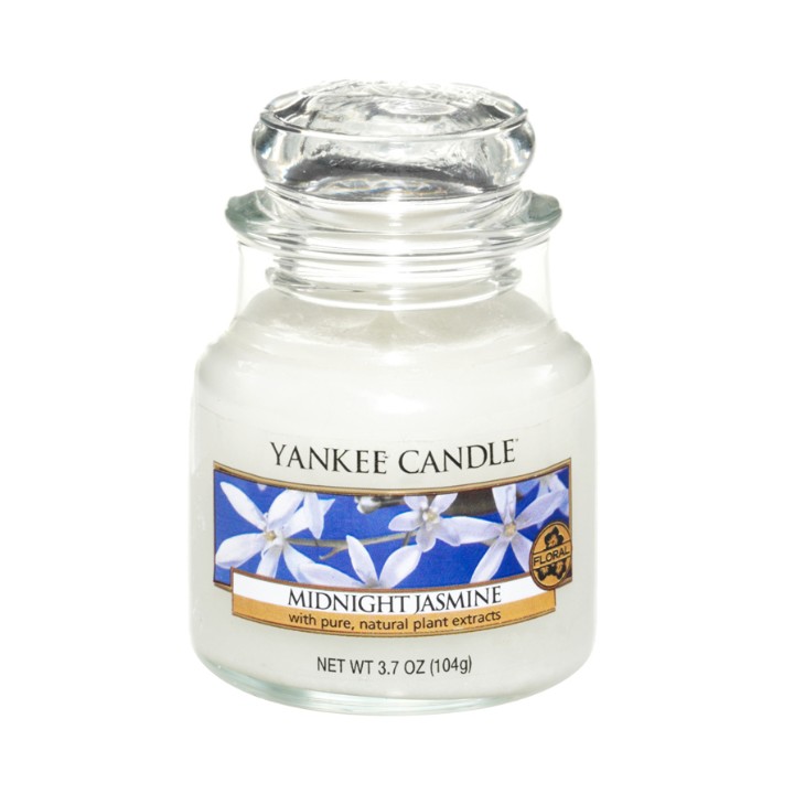 Midnight Jasmine illatú kis üveggyertya