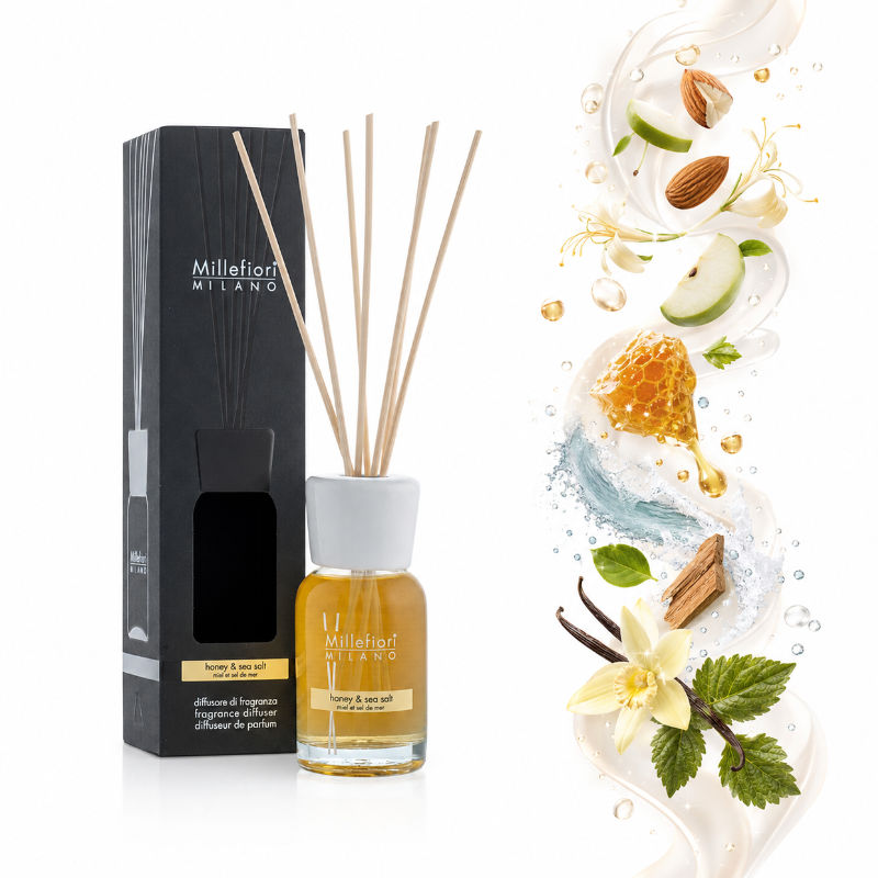 Millefiori Milano Honey Sea Salt illatú pálcás diffúzor