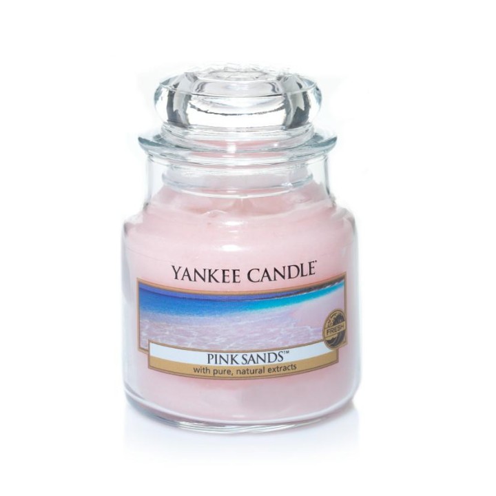 Pink Sands illatú kis üveggyertya