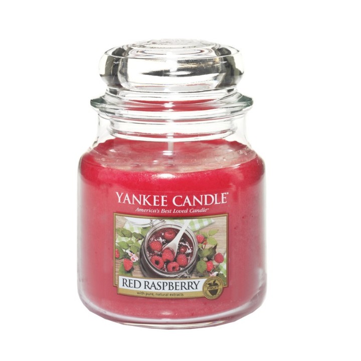 Red Raspberry illatú közepes üveggyertya