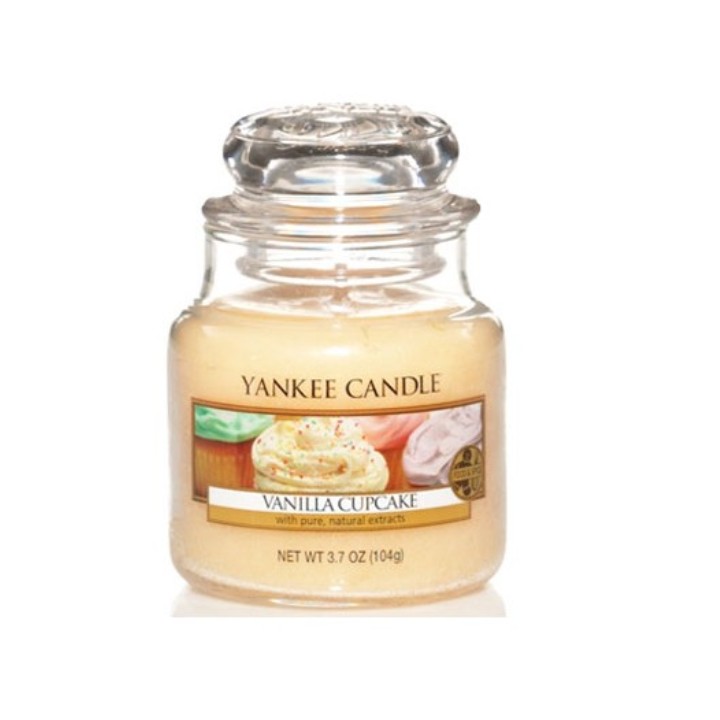 Vanilla Cupcake illatú kis üveggyertya