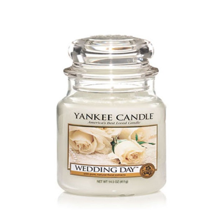 Wedding Day illatú kis üveggyertya