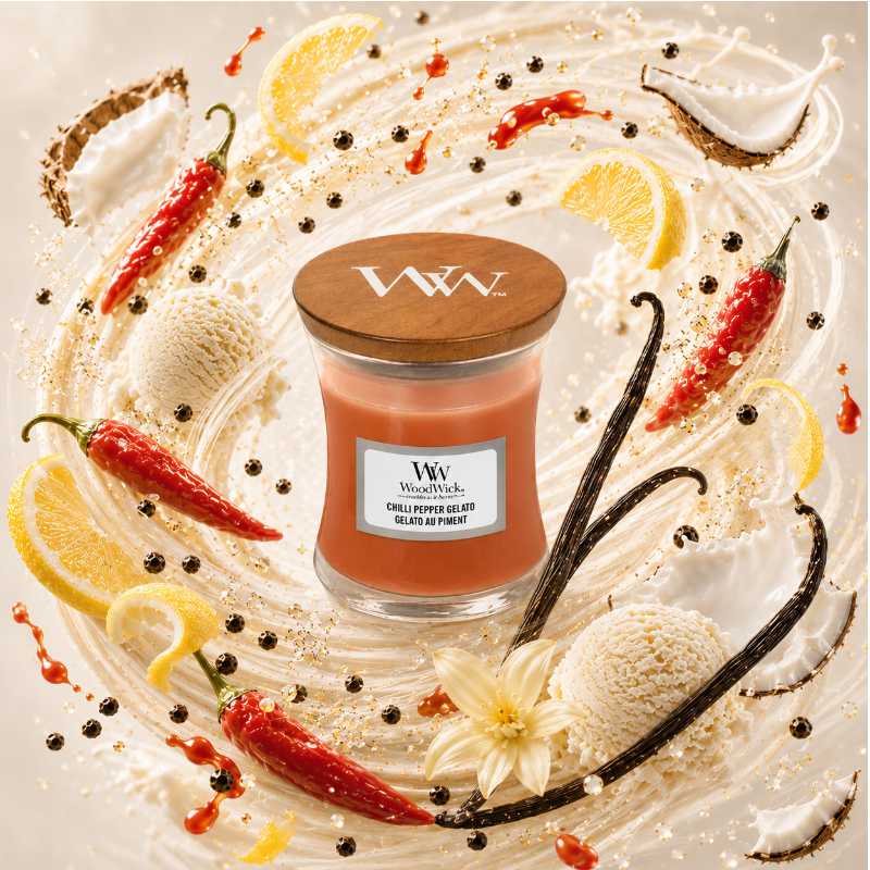 Woodwick Chilli Pepper Gelato Illatgyertya