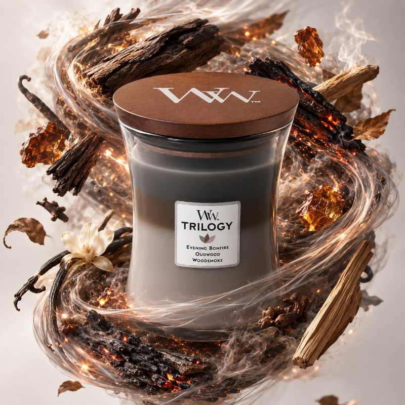 Woodwick Trilogy Cozy Cabin Illatgyertya