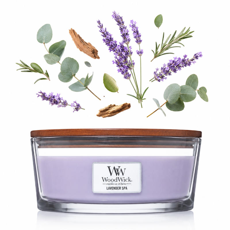 Woodwick Lavender Spa Hajo Illatgyertya