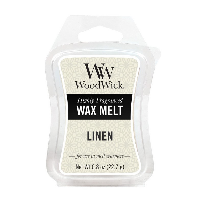 Woodwick Linen illatú mini viasz