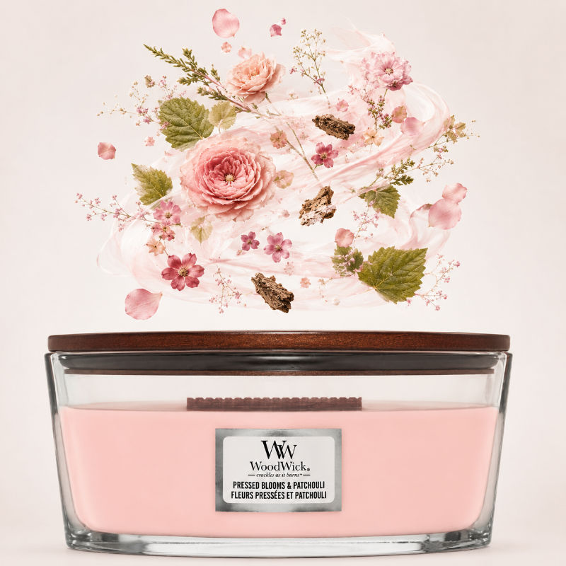 WoodWick Hajó Pressed Blooms & Patchuli