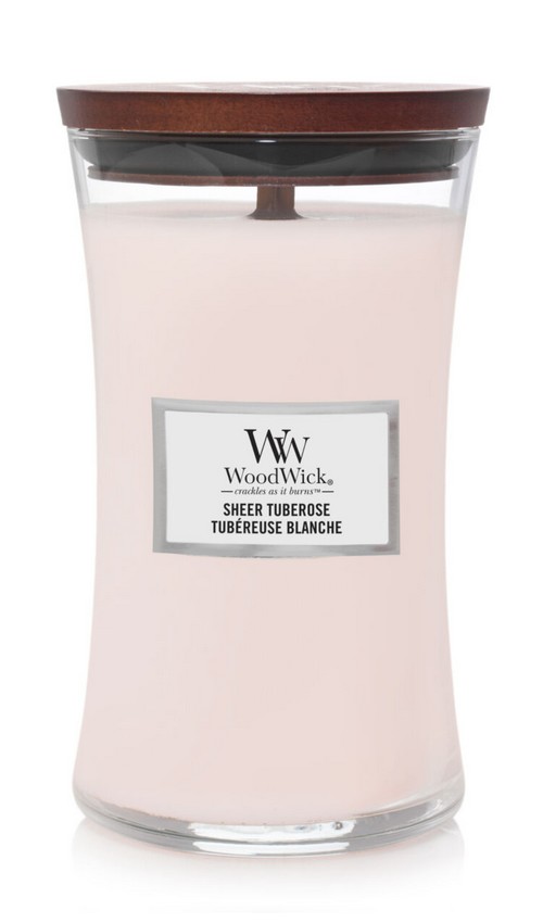 Woodwick Sheer Tuberose Illatgyertya