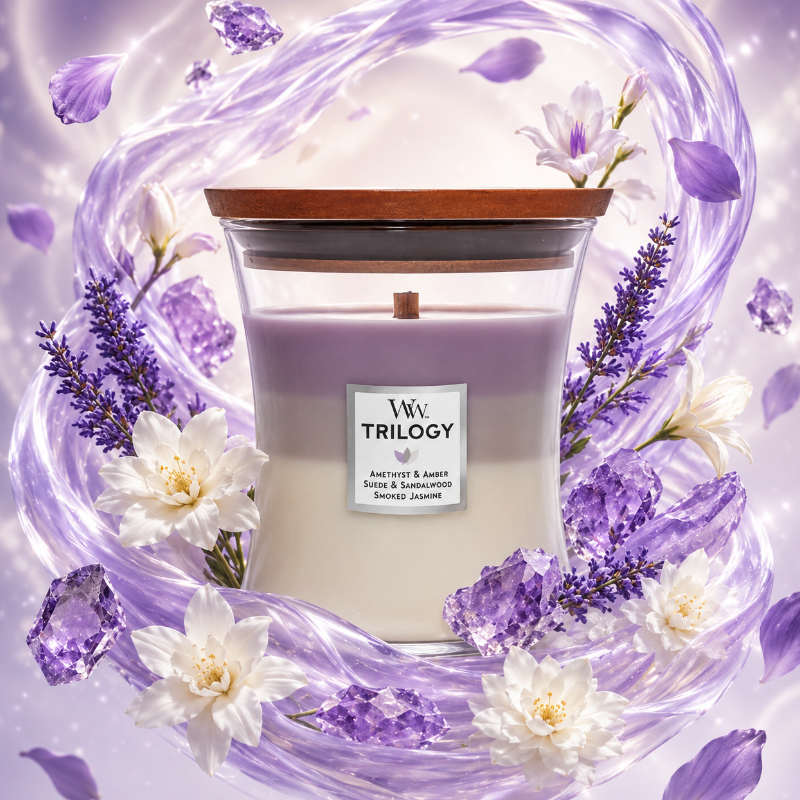 Woodwick Trilogy Amethyst Sky Illatgyertya