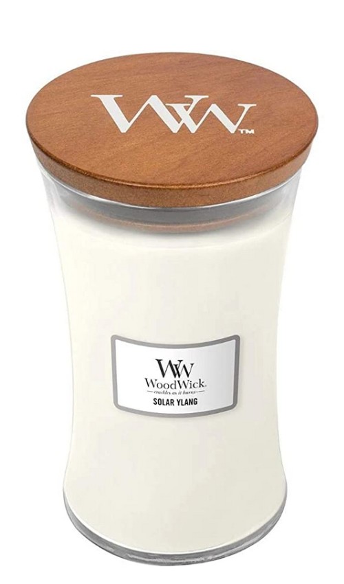 Woodwick Solar Ylang illatú nagy üveggyertya