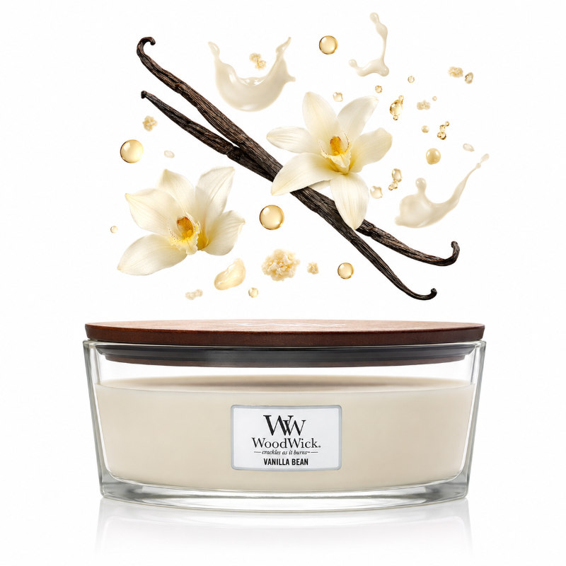 Woodwick Vanilla Bean Hajo Illatgyertya