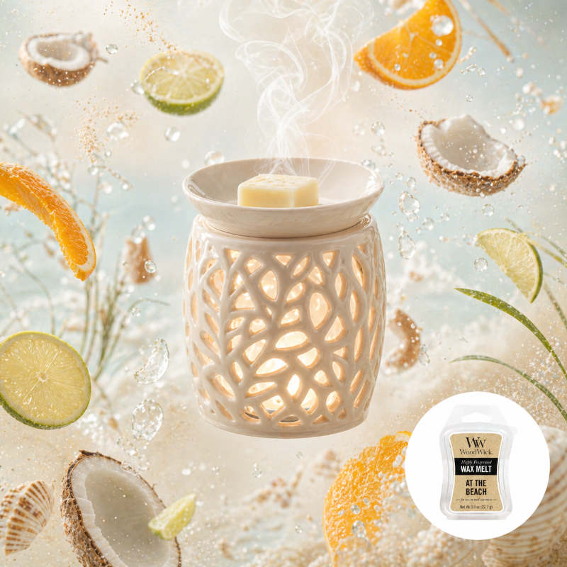 Woodwick At The Beach Olvaszto Wax