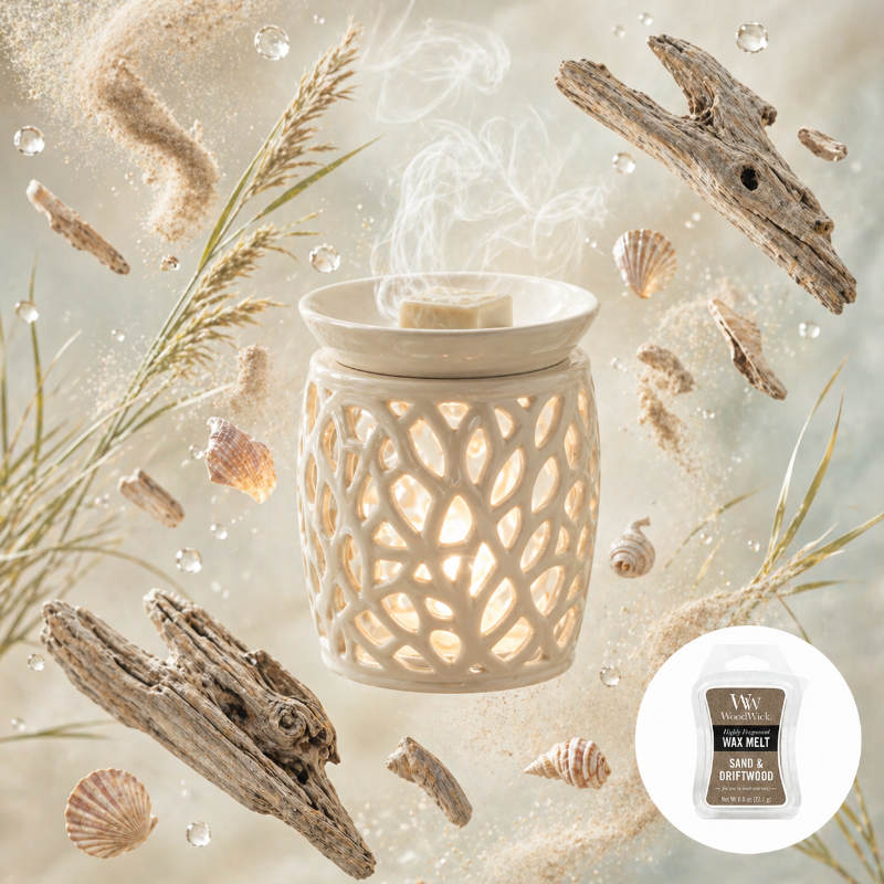 Woodwick Olvasztó Wax  Sand & Driftwood