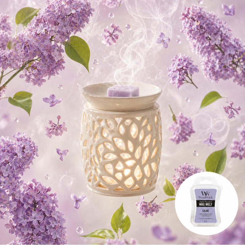 Woodwick Lilac illatú mini viasz