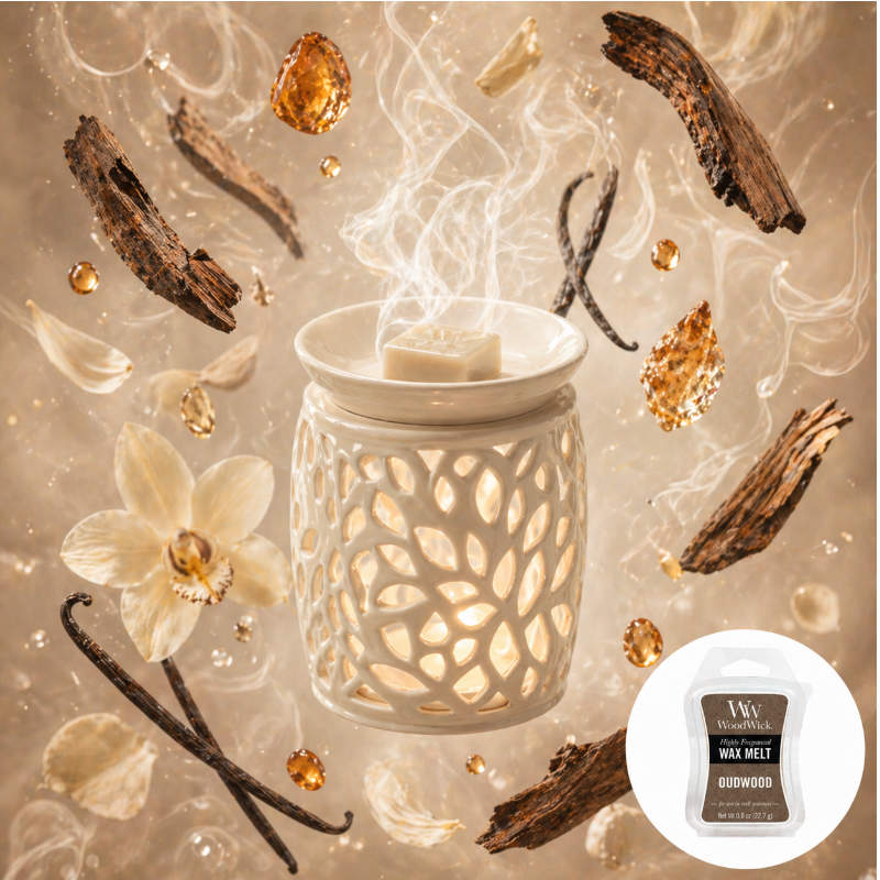 Woodwick Oudwood illatú viasz