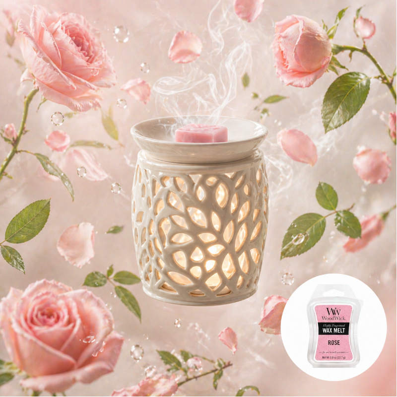 Woodwick Rose Olvaszto Wax