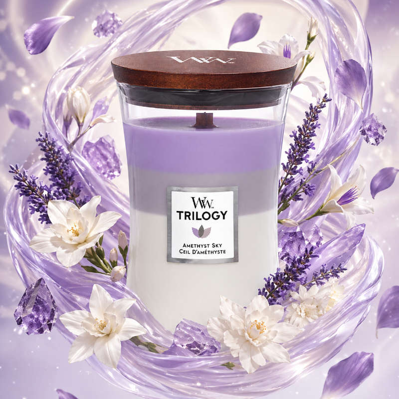 Woodwick Trilogy Amethyst Sky Illatgyertya