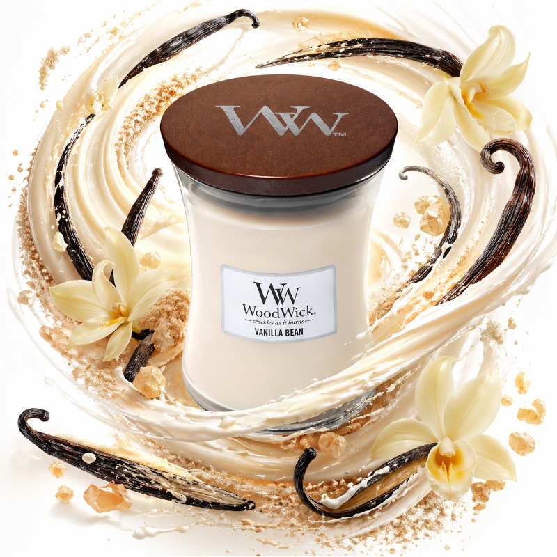Woodwick Vanilla Bean Illatgyertya
