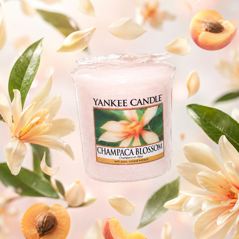 Champaca Blossom illatú mintagyertya
