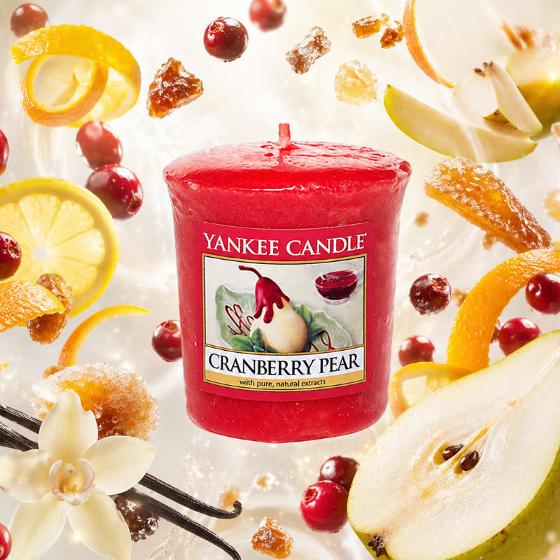 Cranberry Pear illatú mintagyertya