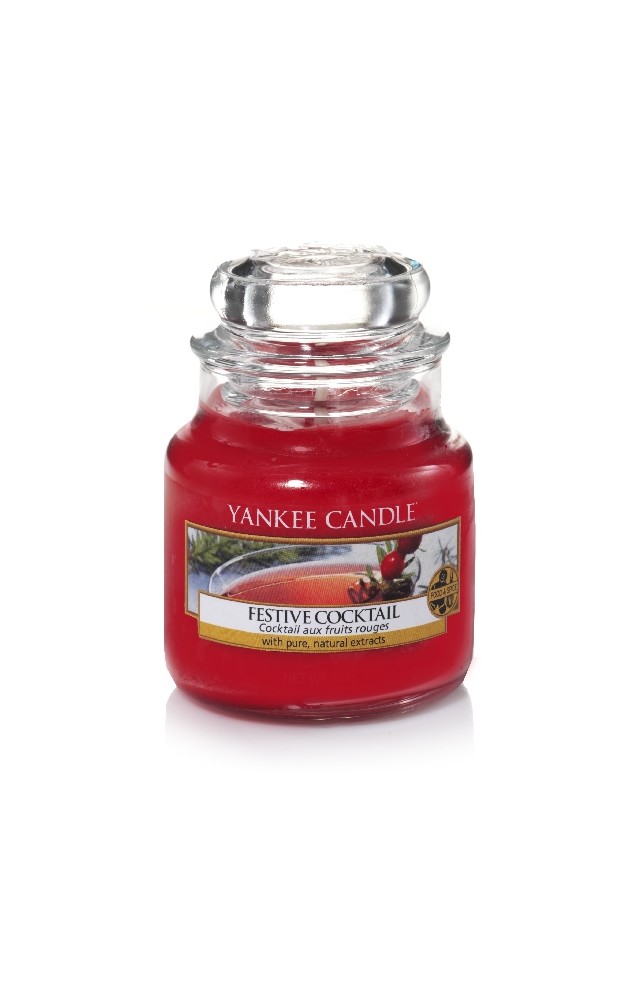 Yankee Festive Cocktail illatú kis üveggyertya