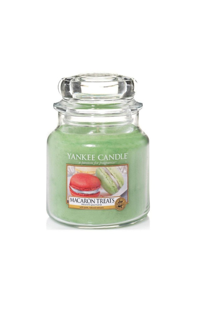 Yankee Macaron Treats illatú kis üveggyertya