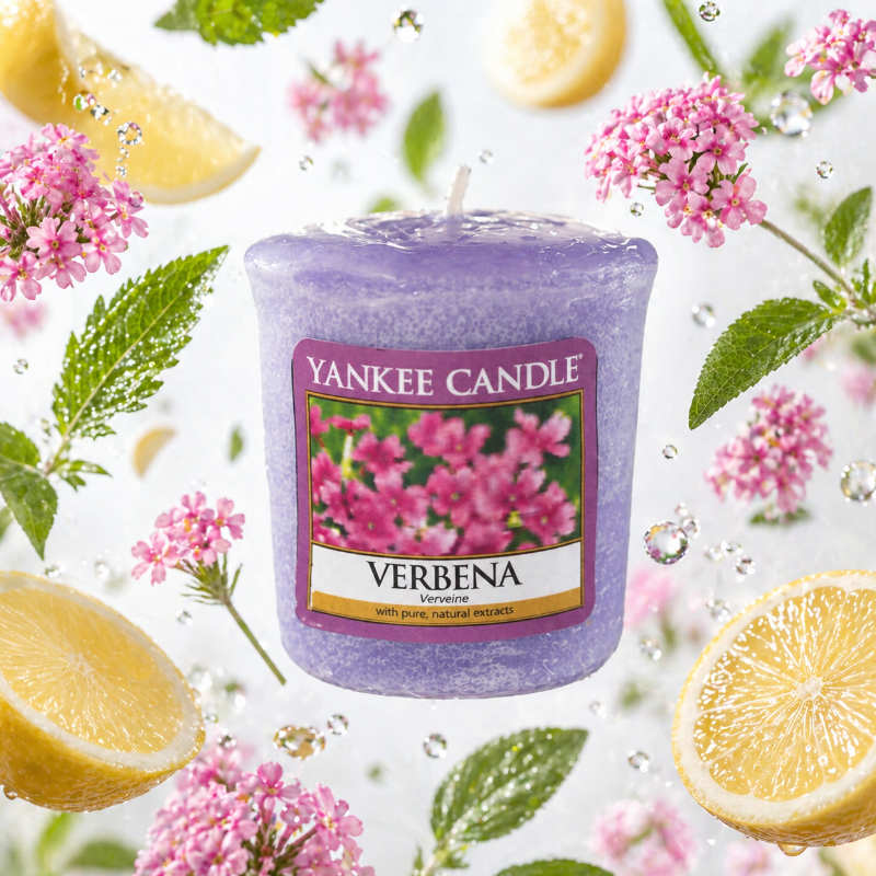 Verbena illatú mintagyertya