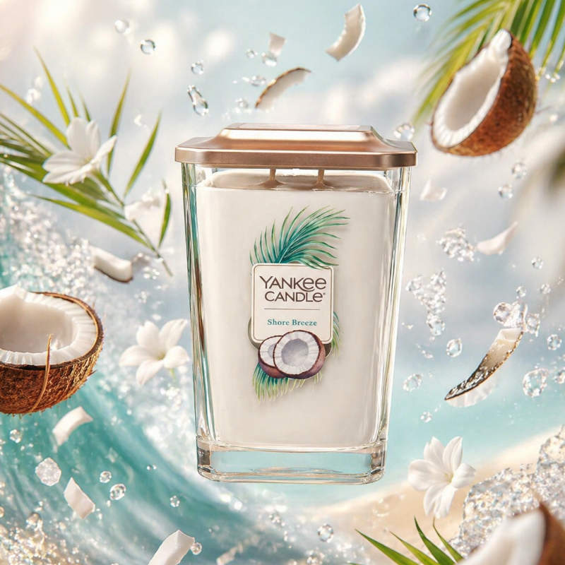 Yankee Shore Breeze illatú nagy üveggyertya