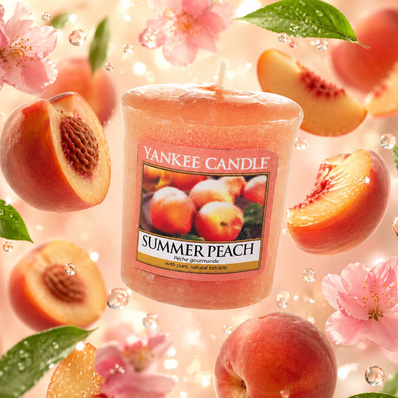 Summer Peach illatú mintagyertya