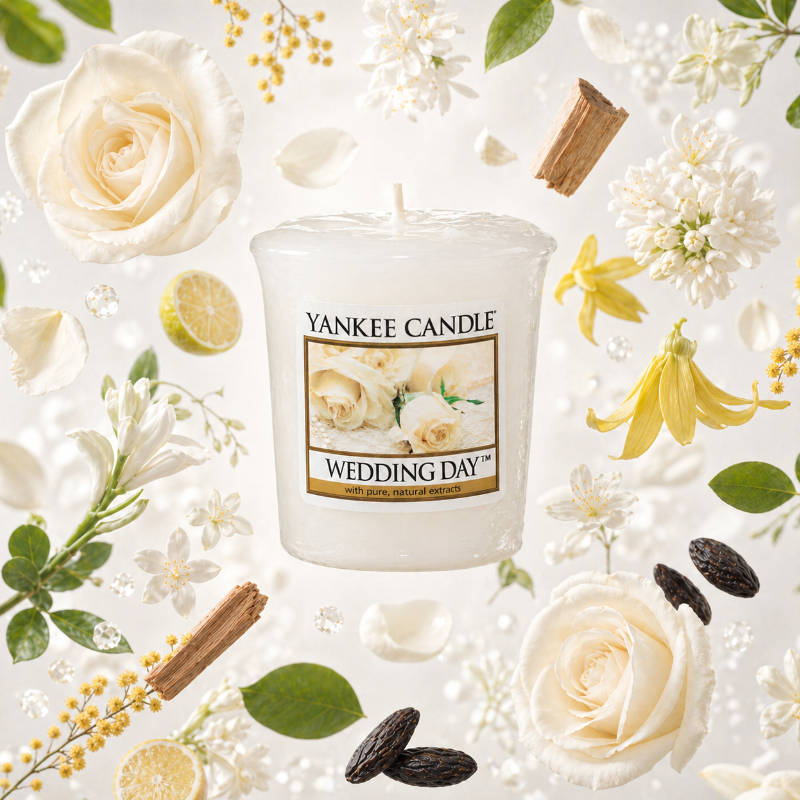 Wedding Day illatú mintagyertya